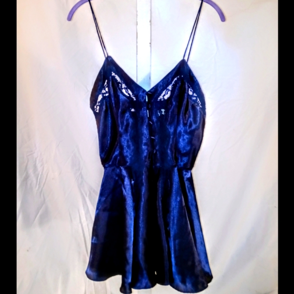 Gorgeous! Vintage Victoria's secret royal blue lingerie size small
